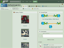 Tablet Screenshot of mythsandlegends.deviantart.com