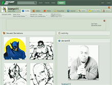 Tablet Screenshot of iconyx11.deviantart.com
