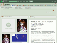 Tablet Screenshot of canterella.deviantart.com