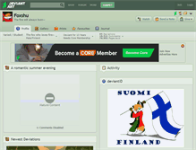 Tablet Screenshot of foxshu.deviantart.com