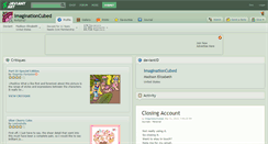 Desktop Screenshot of imaginationcubed.deviantart.com
