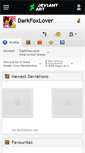 Mobile Screenshot of darkfoxlover.deviantart.com