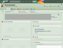 Tablet Screenshot of heresjohnnyplz.deviantart.com