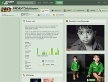 Tablet Screenshot of preventchildabuse.deviantart.com