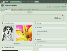 Tablet Screenshot of mistress-melania.deviantart.com