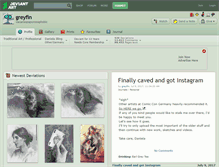 Tablet Screenshot of greyfin.deviantart.com