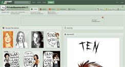 Desktop Screenshot of privatebasementno13.deviantart.com