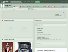 Tablet Screenshot of king-saul.deviantart.com