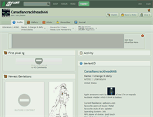 Tablet Screenshot of canadiancrackhead666.deviantart.com