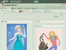 Tablet Screenshot of icelandic-catlover.deviantart.com