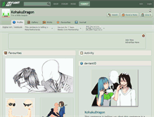 Tablet Screenshot of kohakudragon.deviantart.com