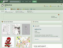 Tablet Screenshot of mellowcrys.deviantart.com