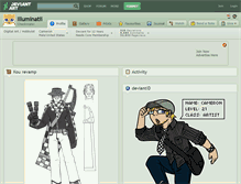 Tablet Screenshot of illuminatii.deviantart.com