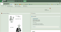 Desktop Screenshot of coppergecko.deviantart.com
