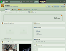 Tablet Screenshot of lolzotp.deviantart.com