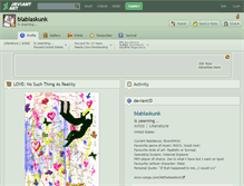Tablet Screenshot of blablaskunk.deviantart.com