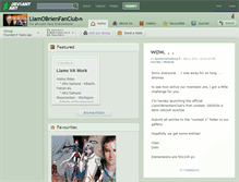 Tablet Screenshot of liamobrienfanclub.deviantart.com