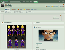 Tablet Screenshot of chipchirip.deviantart.com