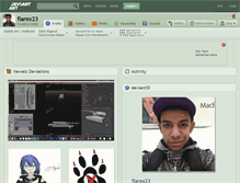 Tablet Screenshot of flarex23.deviantart.com