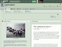 Tablet Screenshot of cullencreationz.deviantart.com