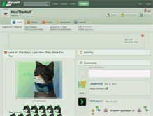 Tablet Screenshot of nicothewolf.deviantart.com