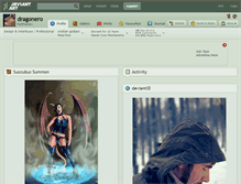 Tablet Screenshot of dragonero.deviantart.com