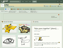 Tablet Screenshot of k-puz.deviantart.com