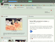 Tablet Screenshot of jenazia.deviantart.com