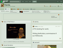 Tablet Screenshot of fiarrella.deviantart.com