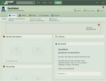 Tablet Screenshot of gentlebot.deviantart.com