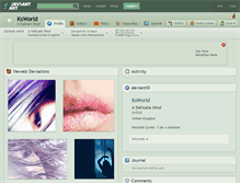 Tablet Screenshot of ksworld.deviantart.com
