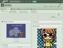 Tablet Screenshot of jakyraptor.deviantart.com