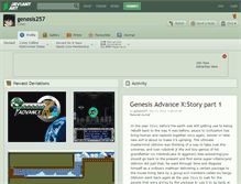 Tablet Screenshot of genesis257.deviantart.com