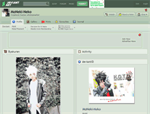 Tablet Screenshot of moneki-neko.deviantart.com