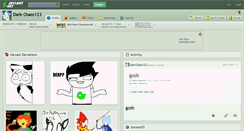 Desktop Screenshot of dark-chaos123.deviantart.com