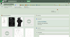 Desktop Screenshot of control-alt-defeat.deviantart.com