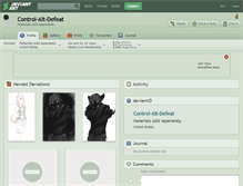 Tablet Screenshot of control-alt-defeat.deviantart.com