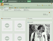 Tablet Screenshot of mtbear33.deviantart.com