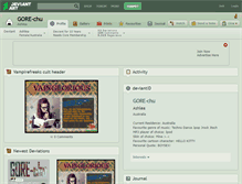 Tablet Screenshot of gore-chu.deviantart.com