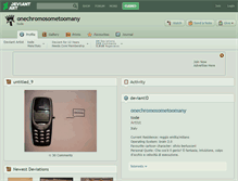 Tablet Screenshot of onechromosometoomany.deviantart.com
