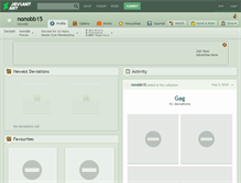 Tablet Screenshot of nonobb15.deviantart.com