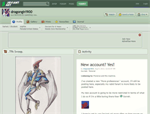 Tablet Screenshot of dragongirl900.deviantart.com