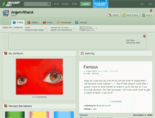 Tablet Screenshot of angelwithana.deviantart.com