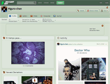 Tablet Screenshot of niguro-chan.deviantart.com