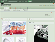 Tablet Screenshot of nuwaver74.deviantart.com