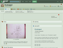 Tablet Screenshot of iicutieagnel.deviantart.com