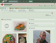 Tablet Screenshot of darkfart2264.deviantart.com