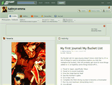 Tablet Screenshot of kathryn-emma.deviantart.com