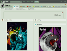 Tablet Screenshot of gigaleo.deviantart.com