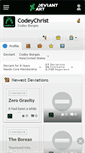 Mobile Screenshot of codeychrist.deviantart.com
